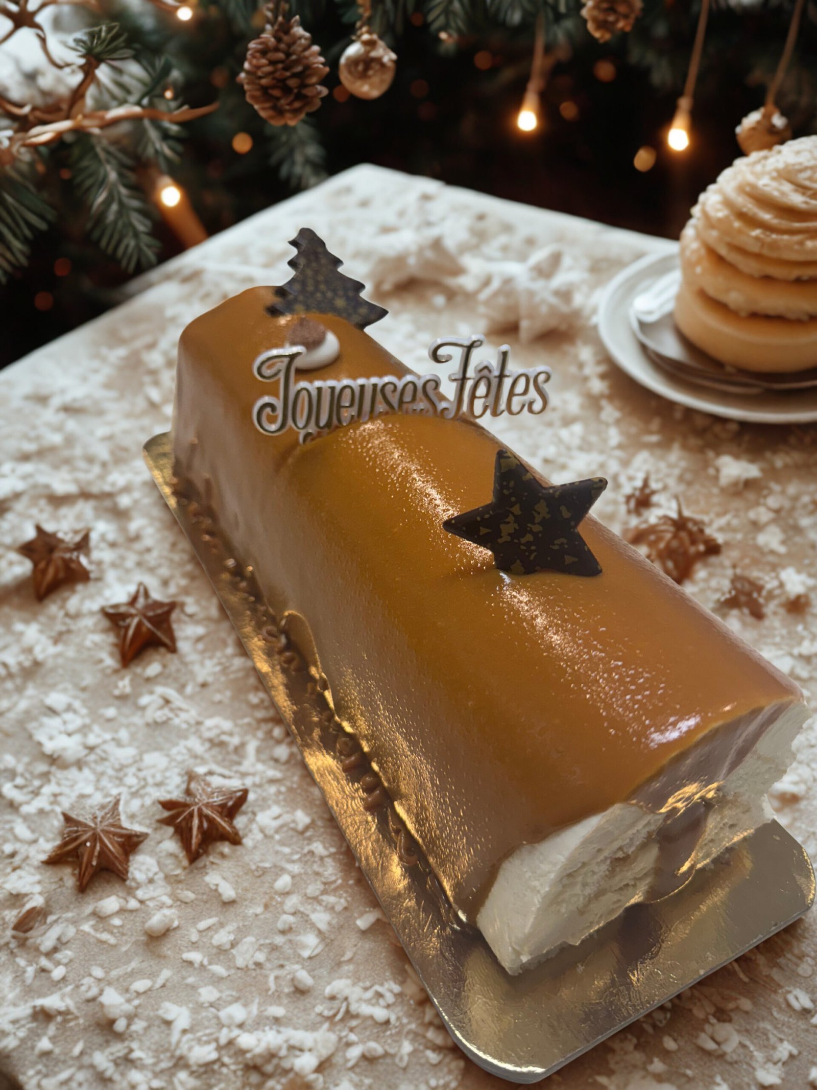 Bûche vanille / caramel <span>📦 Livraison sur Québec 14/12</span>