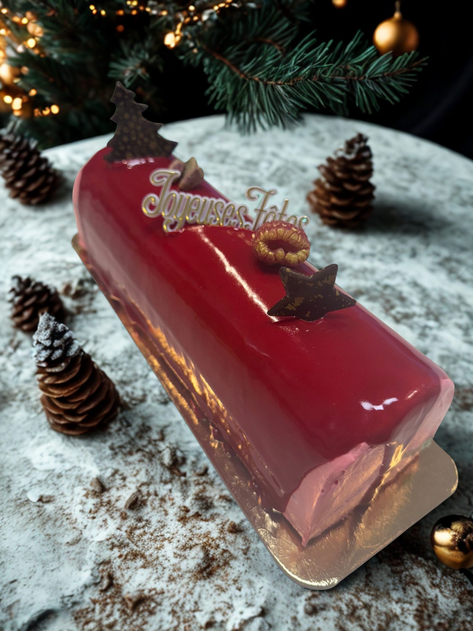 Bûche framboise/ pistache <span>📦 Livraison sur Québec 14/12</span>